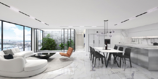 더샵 '바이오필릭 주차장' 투시도